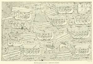Assyrian Bas-Relief from the Louvre by French School